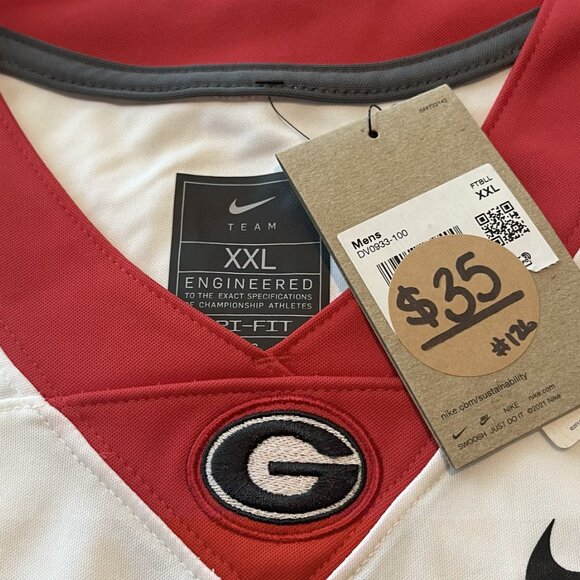 Nike Team NWT Dri-Fit University of Georgia Blank XXL Jersey - Picture 2 of 5